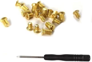 Tornillos de cabeza plana Phillips, accesorios de cuero para cinturón hágalo usted mismo pequeño, dorado  - Imagen 1 de 6