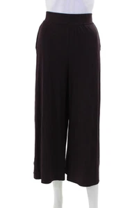 Eileen Fisher Damen Pull On High Rise Wide Leg Hose Pflaume Lila Größe Small - Bild 1 von 5