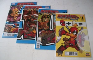 Deadpool the Duck #1 2 4 5 Johnson variant covers Near set lot Marvel 2017 - Picture 1 of 5