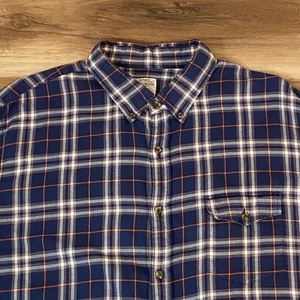J Crew Workshirt Mens XL Flannel Shirt Button Down Plaid Cotton Casual - Picture 1 of 8