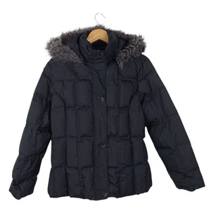 M&S Per Una Women's Black Down Puffer Jacket Size Large - Picture 1 of 8