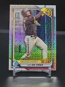 LEO DE VRIES 2024 First Bowman Chrome MOJO REFRACTOR A's PADRES RC 🔥 - Bild 1 von 10