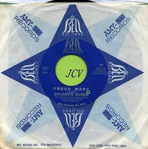SOLOMON BURKE Proud Mary / What Am I Living For     R&B-SOUL 45  RPM  RECORD - Picture 1 of 2