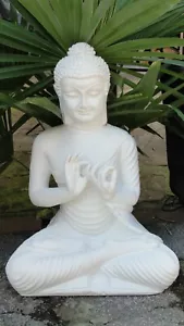 Buddha Budda Groß Statue Feng Shui Garten Figur Wetterfest Deko Tempelwächter W - Picture 1 of 4
