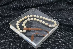 Kuka imam and Camel bone 33 beads Tasbih Islamic Prayer Beads Misbaha 302140R - Picture 1 of 23