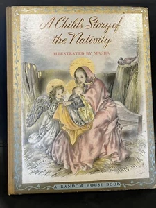A CHILD’S STORY OF THE NATIVITY Masha 1943 Large Children’s Christmas Book - Picture 1 of 4