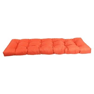 Blazing Needles 60-inch by 19-inch Tufted Solid Outdoor Spun Polyester Loveseat - Picture 1 of 1