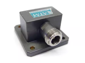 ATM Microwave 112-253A-6 Waveguide to Coaxial Right Angle Adapter, 7.05-10 GHz - Bild 1 von 4