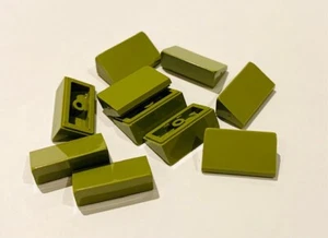 Lego City Slope 1x2x2/3 Olive Green 85984 NEW 10 Pieces 6016468 - Picture 1 of 1