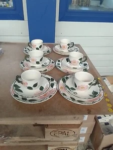 Villeroy Boch Wildrose Kaffeegeschirr für 6 Personen Sehr Gut Erhalten - Bild 1 von 4