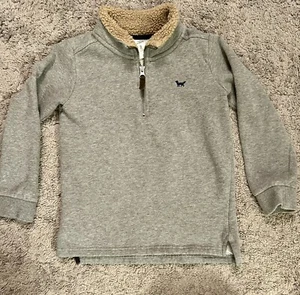 Carter’s Boys 1/4 Zip Sweatshirt With Sherpa Collar Size 7 - Picture 1 of 3