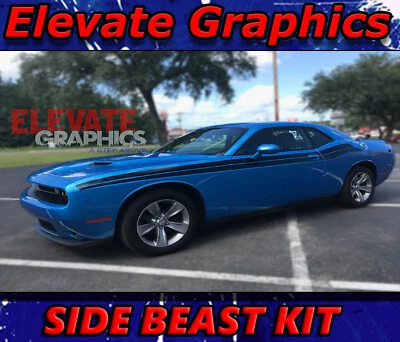 For Dodge Challenger Stripes Side Beast Graphics Vinyl Decal Sticker 2011-2023 - Изображение 1 из 4