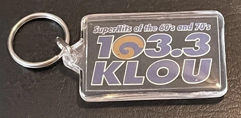Vintage St Louis Rams La Stadium Giveaway Keychain KLOU Broadcast Los Angelesi Cover
