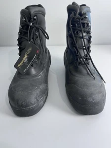 NWT Chet's Shoes Mens Black Thinsulate Insulation Ultra Snow Gear Boots Size 11 - Foto 1 di 9