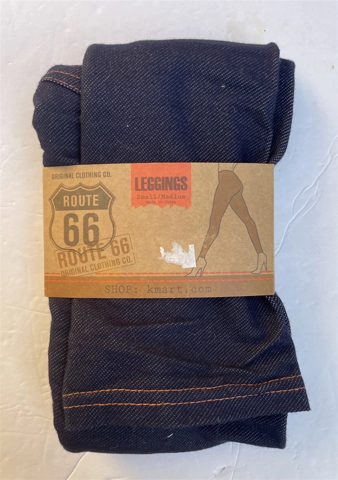 Route 66 Womens Small/Medium Blue Denim Ankle Leggings Rayon Blend 100-135lbs - Image 1 of 3