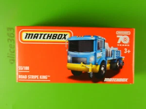 Power Grabs - Matchbox 2023 - Road Stripe King - 55 - nuevo en embalaje original - Imagen 1 de 1
