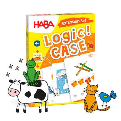 HABA Logic Case Extension Set: Animals, Travel Games, Car Games for Kids Ages - Image 1 of 4