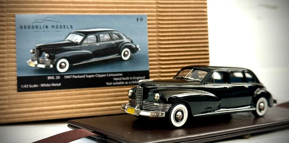 Brooklin BML 20 - 1947 Packard Super Clipper Limousine - Black - Made in England - Image 1 of 4