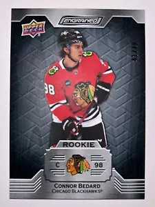 2023-24 Upper Deck Engrained Connor Bedard Ebony Rookie SSP #41/49 RC Card #101 - Bild 1 von 2
