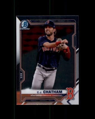2021 Bowman Chrome Prospects #BCP113 C.J. Chatham (ref 163657) - Image 1 of 2