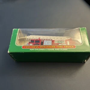 HESS 1999 MINIATURE FIRE TRUCKIN ORIGINAL BOX - Picture 1 of 4