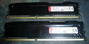 HyperX 8GB (2 x 4GB) PC3-12800U 1600Mhz DDR3 Desktop RAM Memory HX316C10FBK2/8 - Picture 1 of 1