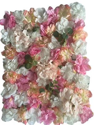 12 Piezas Paneles de Pared Flores Hortensias Seda Artificial Boda Suministro Decoración Fiesta Foto 1 de 4