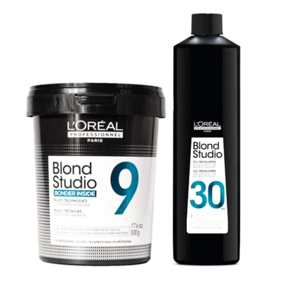 L'Oreal loreal  Blond Studio 9 Lightening Powder -9 Oil Developer 20/ 30Vol AD - image 1 of 4