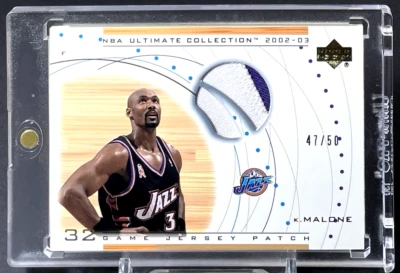 ( /50 )  Karl Malone 2002-03 Ultimate Collection Game Jersey Patch Utah Jazz - Image 1 of 2
