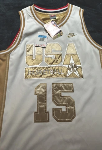 VTG Nike 1992 USA Olympics Dream Team Magic Johnson Basketball Jersey  M- Rare Cover