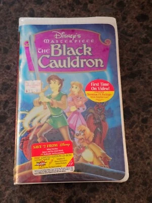 BRAND NEW The Black Cauldron (VHS; 1998) RARE Sealed OOP *SEE NOTE* - Image 1 of 3