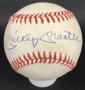 Mickey Mantle Signed Baseball Bobby Brown Yankees Autograph HOF PSA/DNA LOA 1 - Picture 1 of 6