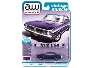 AUTO WORLD 1971 DODGE DART SWINGER 340 SPECIAL 1/64 PLUM CRAZY PURPLE AWSP105-B - Picture 1 of 3