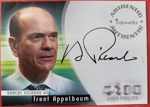 The 4400 Season 2 A-16  Robert Picardo - Trent Appelbaum autograph card Inkworks