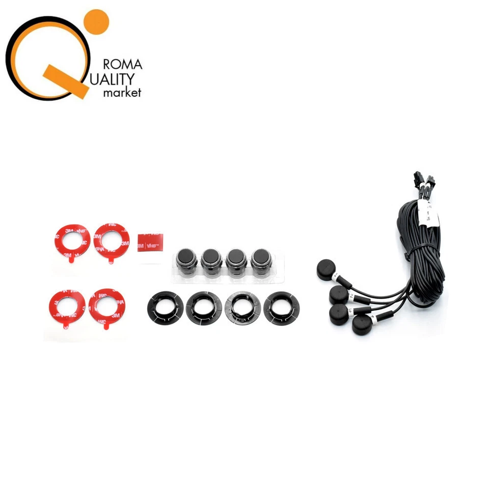 Cobra 4 Sensori parcheggio ricambio con cavi F394 R394 a filo paraurti auto - Immagine 1 di 1