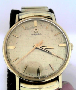 MENS VINTAGE OMEGA WATCH 17 JEWEL 2 POSTION MANUAL WIND #601 CIRCA 1965 - Picture 1 of 6