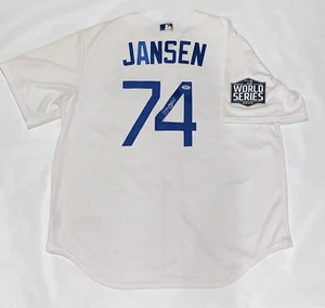 KENLEY JANSEN SIGNED #74 LOS ANGELES DODGERS 2020 WORLD SERIES JERSEY PSA COA - Picture 1 of 3