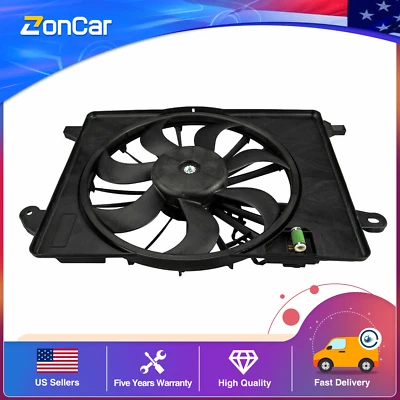 For 2009-2018 Chrysler 300  Dodge Challenger Charger AC Radiator Cooling Fan US Foto 1 de 4