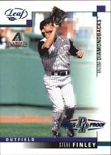 2003 Leaf Press Proofs Blue Diamondbacks Baseball Card #129 Steve Finley/50