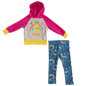 Looney Tunes Tweety Bird Rainbow Infant 2-Piece Fleece Jacket Set Multi-Color - Picture 1 of 21