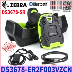 Zebra DS3678-ER2F003VZCN Cordless Bluetooth 2D/1D USB Barcode Scanner W/ Cradle - Picture 1 of 7
