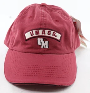 Vtg American Needle University of Massachusetts NCAA Red Adjustable Logo Cap Hat - Picture 1 of 7