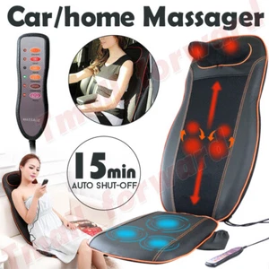 Full Body Massager Back Seat Cushion Shiatsu Chair Massage Pad Home Car Office - Picture 1 of 14