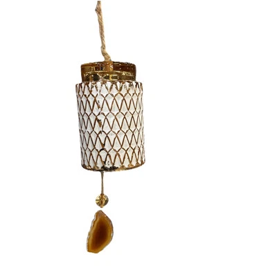 Carillón de viento de vidrio de hoja perenne nuevo Foto 1 de 2