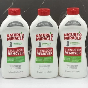Nature's Miracle Just for Cats UnScented Stain & Odor Remover 32 Fl. Oz (3 Pack) - Picture 1 of 1