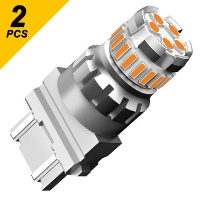 2X 3156 3157 LED âmbar amarelo sinal de seta estacionamento DRL lâmpadas de alta potência NOVO - Imagem 1 de 4