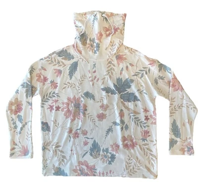 Sudadera CHAPS Cuello Capucha Manga Larga Floral Flores Talla Pequeña Nueva Con Etiquetas Suave Acogedora Foto 1 de 4