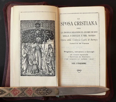 Libro di preghiere "La Sposa Cristiana"  - Bergamo, Imprimatur 1930 - Immagine 1 di 4