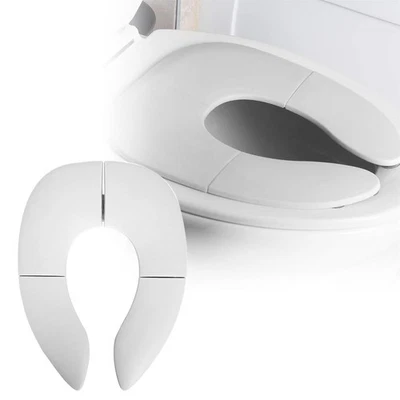 Travel Potty Seat Portable Toilet Training Seat Cover Foldable Toddler Potty ... - Image 1 of 4