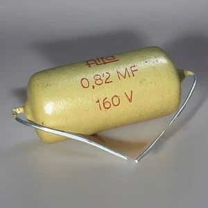 1 Stück - 0,82uF 160V- Mullard Mustard – Valvo - 820nF - Vintage Audio NOS - Picture 1 of 3